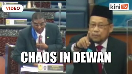 Download Video: Dewan Rakyat turns chaotic after PAS MP calls Guan Eng's speech 'extremist'