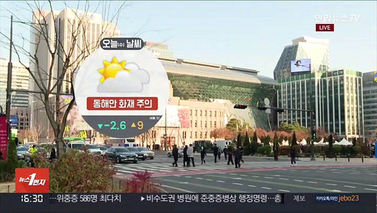 [날씨] 주말까지 추위 계속…동해안 건조