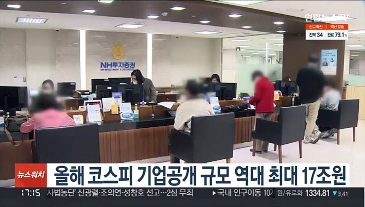 올해 코스피 기업공개 규모 역대 최대 17조원