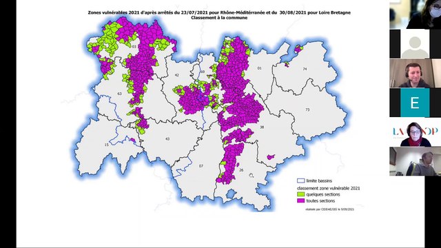 Replay du webinaire pour l'élaboration du programme d'actions régional nitrates d'Auvergne-Rhône-Alpes