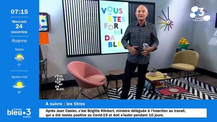 24/11/2021 - Le 6/9 de France Bleu Saint-Étienne Loire en vidéo