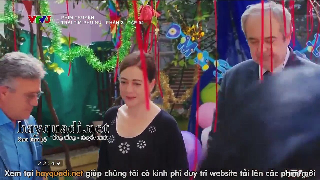 Trái Tim Phụ Nữ - Phần 2 - Tập 92 - VTV3 Thuyết Minh tap 93 - Phim Thổ Nhĩ Kỳ - xem phim trai tim phu nu p2 tap 92