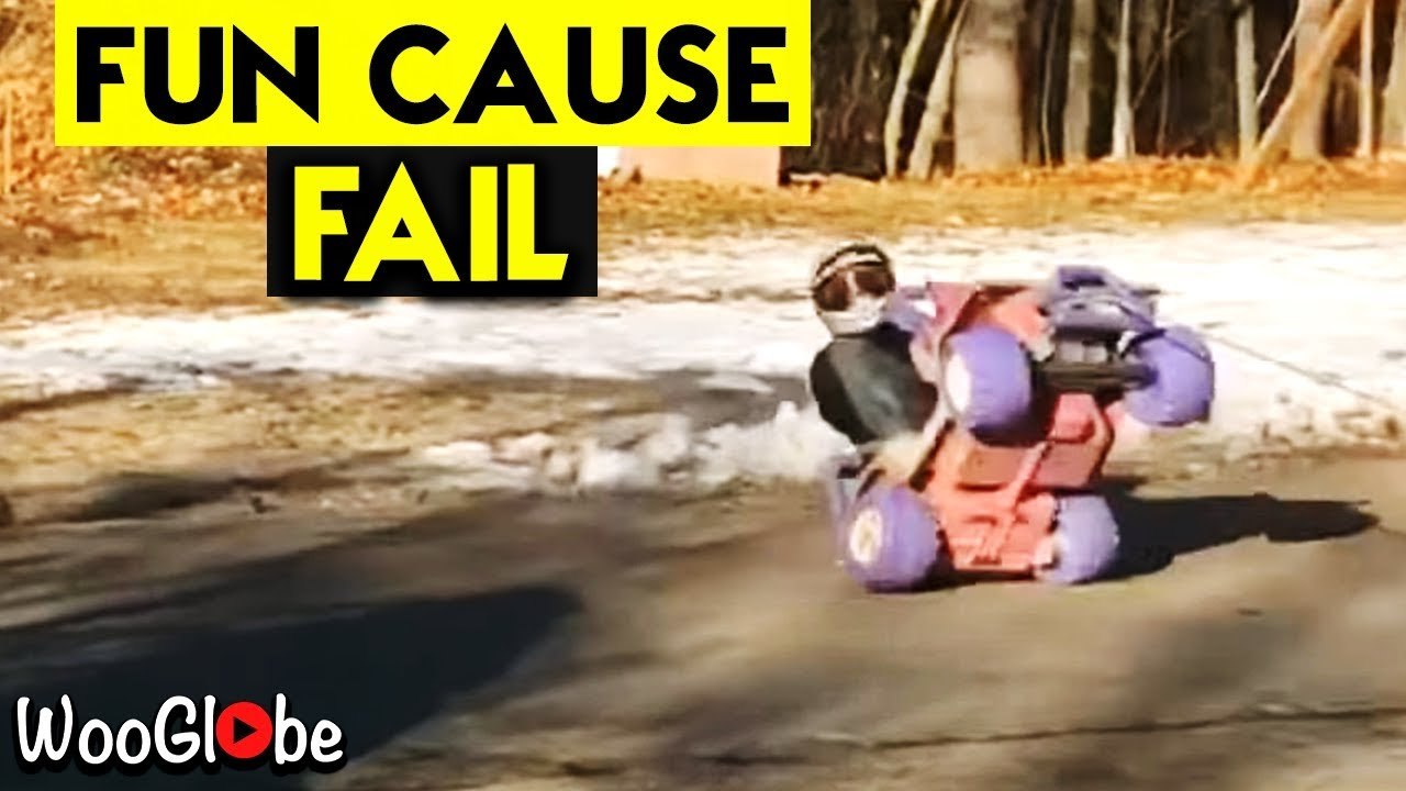 'Drift in a kids car they said, it'll be fun they said *NASTY Power Wheel fail*'