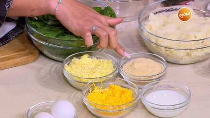 أقراص البطاطس بالسبانخ | غادة جميل