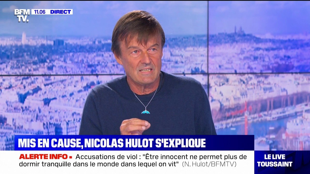 Nicolas Hulot estime que les accusations d'agressions sexuelles dont il fait l'objet sont "purement mensongères"