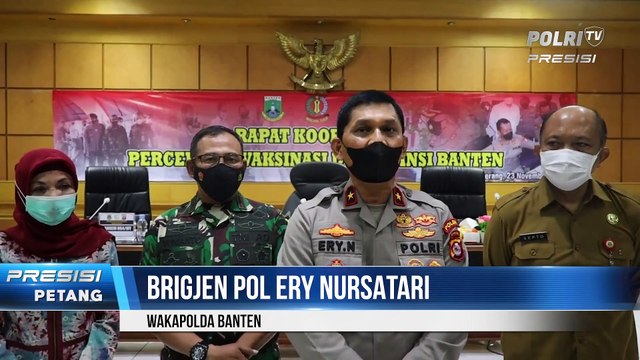 Akselerasi Vaksinasi Jelang Natal dan Tahun Baru, Polda Banten Undang Forkopimda Rapat Koordinasi