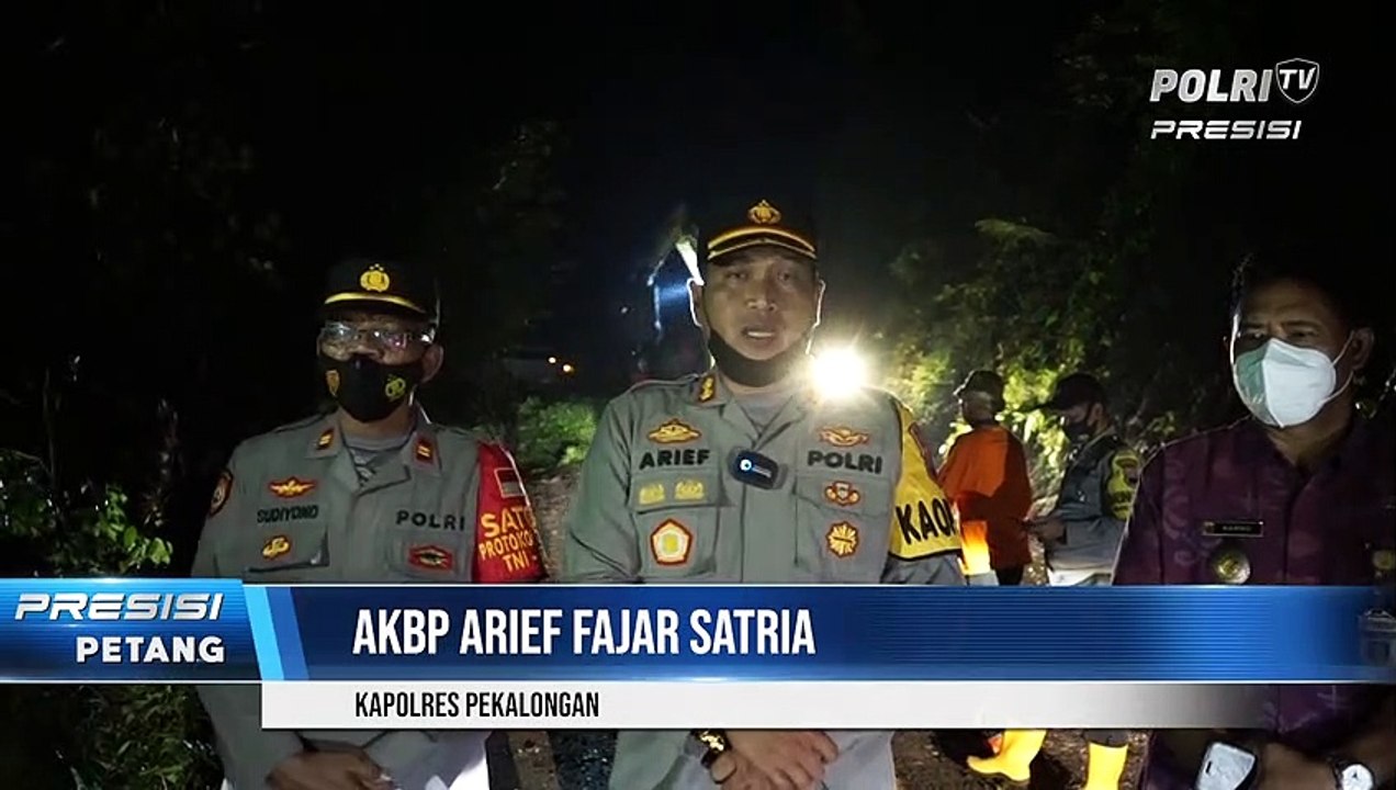 Kapolres Pekalongan Tinjau Jalur Karanganyar – Lebakbarang, Pasca Terjadinya Bencana Alam Tanah Longsor