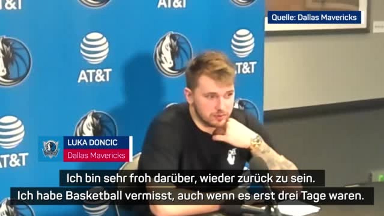 Doncic nach Comeback: “Wollte unbedingt spielen”