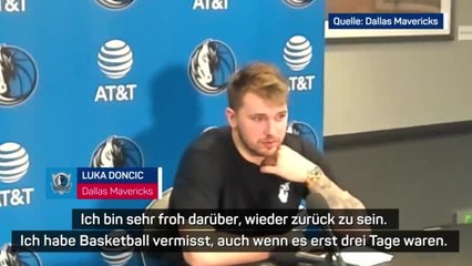 Doncic nach Comeback: “Wollte unbedingt spielen”