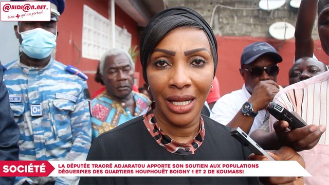 Société : La député Traoré Adjaratou apporte son soutien aux populations déguerpies des quartiers Houphouët Boigny 1 et 2 de Koumassi