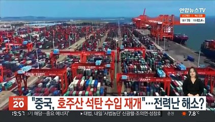 "중국, 호주산 석탄 수입 재개"…전력난 해소?
