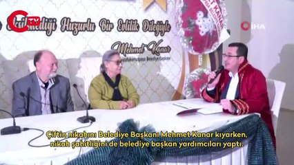 70’lik aşıklar bir ömür mutluluğa evet dedi