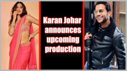 Karan Johar announces upcoming production with Rajkummar Rao, Janhvi Kapoor