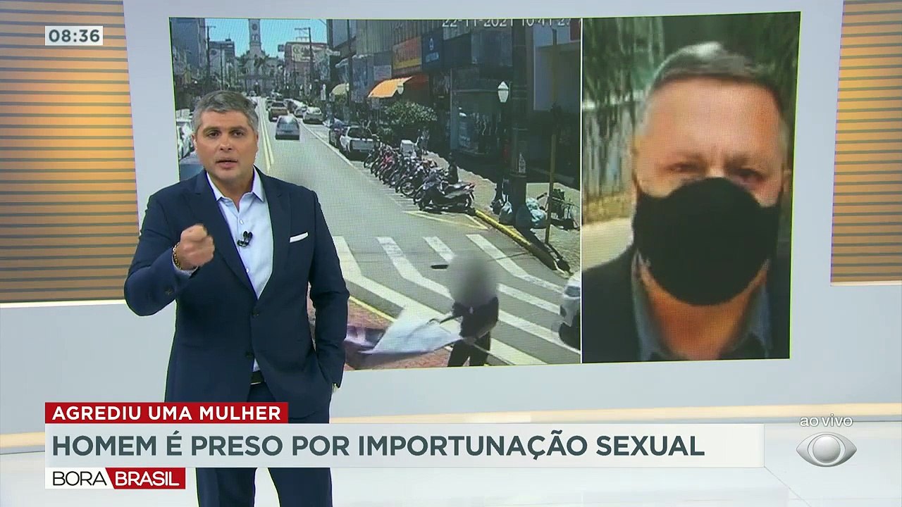 Mulher foi assediada enquanto trabalhava segurando uma faixa de propaganda numa avenida de Apucarana. O homem foi encontrado mais tarde e detido.