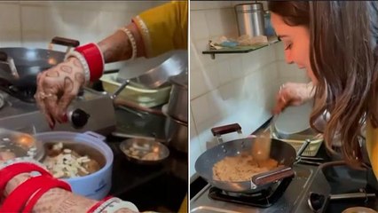 Shraddha Arya की Marriage के बाद Pehli Rasoi में बनाया Halwa VIDEO VIRAL | Boldsky