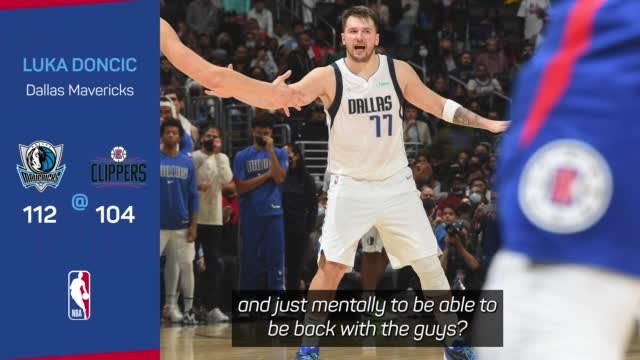 Doncic tired but happy to make winning return
