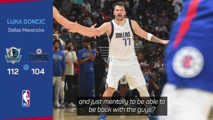 Doncic tired but happy to make winning return