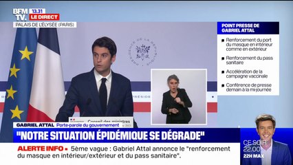 Gabriel Attal: "Si nous voulons sauver les fêtes de fin d'année, il faut une mobilisation collective"