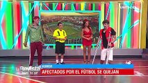 Humor: Afectados en partidos de fútbol piden garantías para trabajar