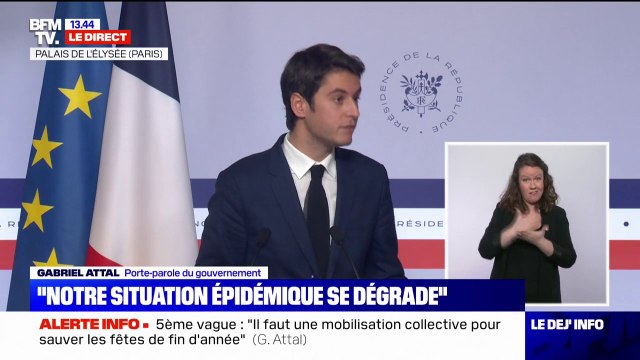 Gabriel Attal sur un passage au niveau 3 du protocole sanitaire dans les écoles: Je n'exclus jamais rien par principe pour l'avenir