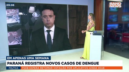 Com números da Covid mais controlados, o Paraná enfrenta um novo problema. O estado registrou 26 novos casos de dengue em uma semana.Saiba mais em youtube.com.br/bandjornalismo#BandNews20anos #dengue #Paraná