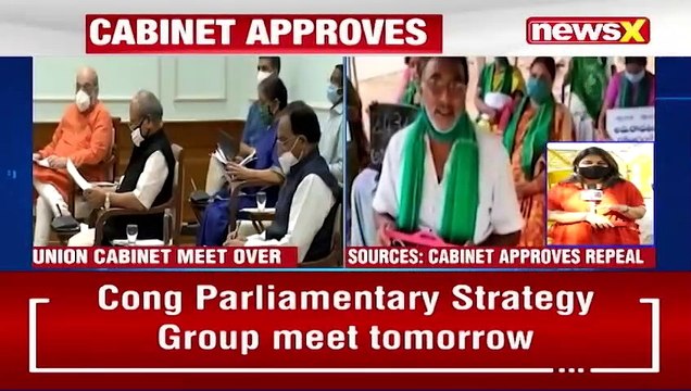 Union Cabinet Meet Concludes Farm Laws Repeal Bill Approved NewsX