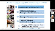 Webinaire FAIRE - Qualité de l’air intérieur des lieux de vie: quels constats et quelles actions/ recommandations/ vigilances… ?