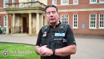 Chief Constable Nick Adderley on publication of inspectors' report into Northants Police