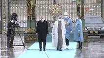Cumhurbaşkanı Erdoğan, BAE Veliaht Prensi bin Zayed'i resmi törenle karşıladı