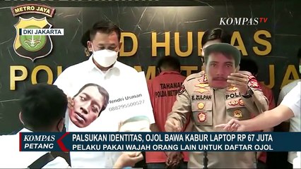 Ojol Bawa Kabur Laptop Harga Rp 67 Juta, Modusnya Palsukan Identitas