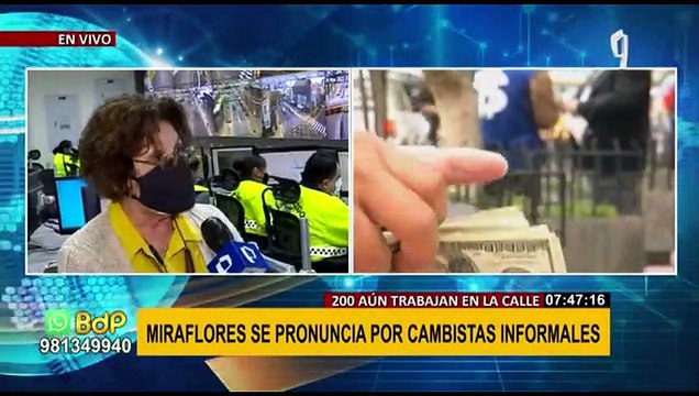 Miraflores: municipalidad se pronuncia por situación de cambistas informales