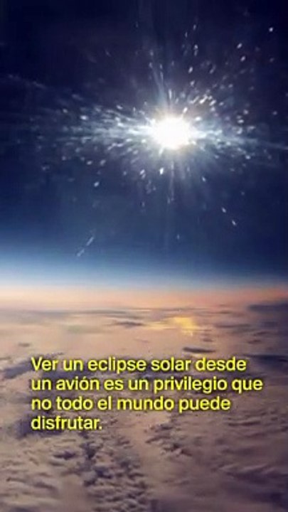 Eclipse desde un avión
