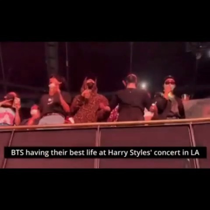 BTS AT HARRY STYLES CONCERT!