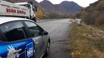 Sur le chantier de la déviation de Saint-Béat, dans les Pyrénées centrales