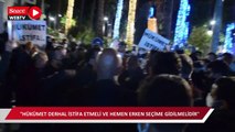 Bodrum’da 'hükümet istifa' eylemine polis engeli