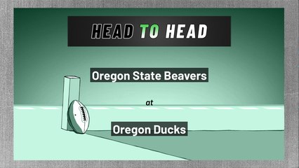 Oregon State Beavers at Oregon Ducks: Over/Under