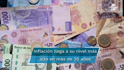 Inflación anual supera el 7%, el nivel más alto en más de 20 años: Inegi