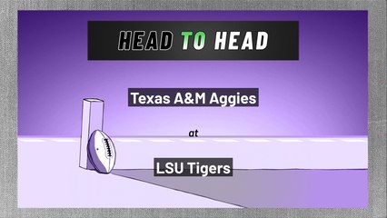 Texas A&M Aggies at LSU Tigers: Spread