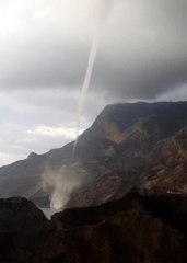 DENİZDE ÇIKAN 'HORTUM' KAMERADA