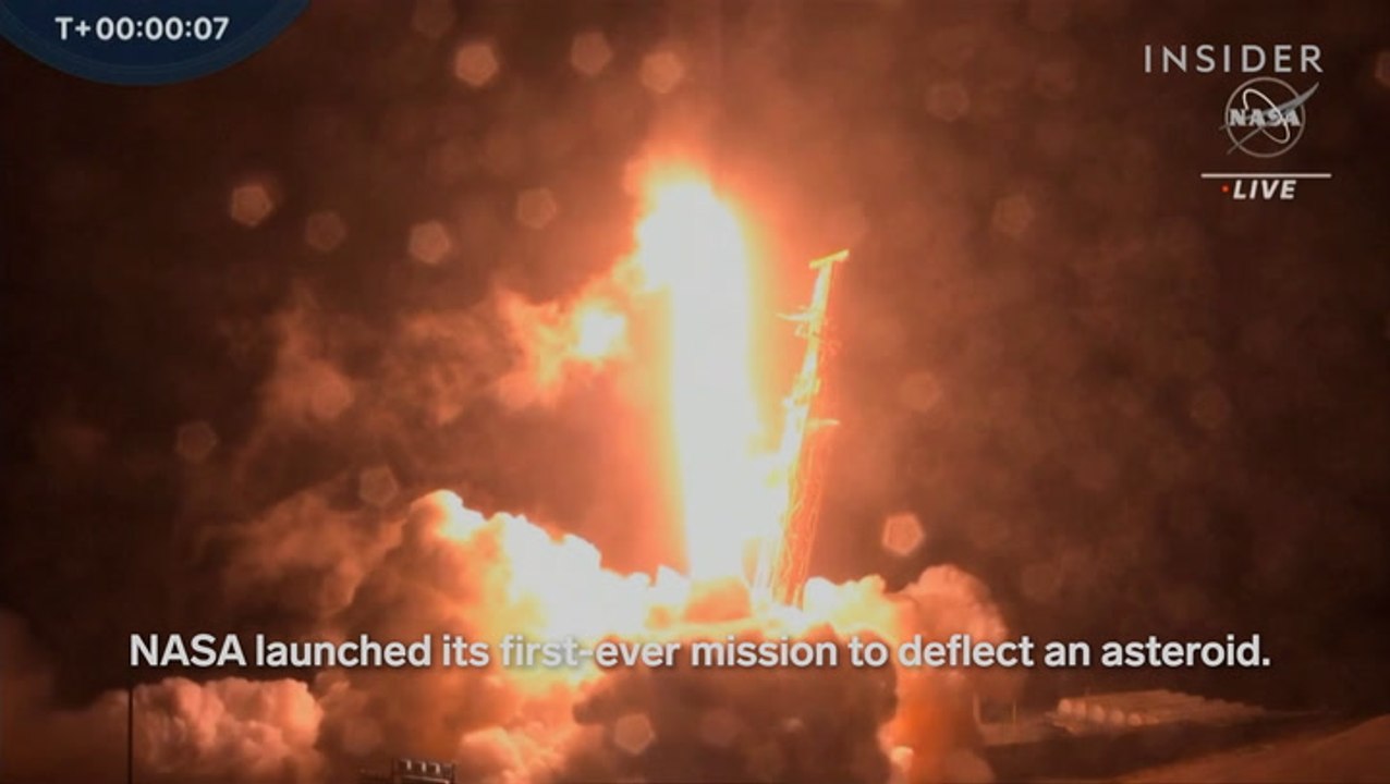 VIDEO: NASA launched its first-ever test mission to defend Earth from asteroids