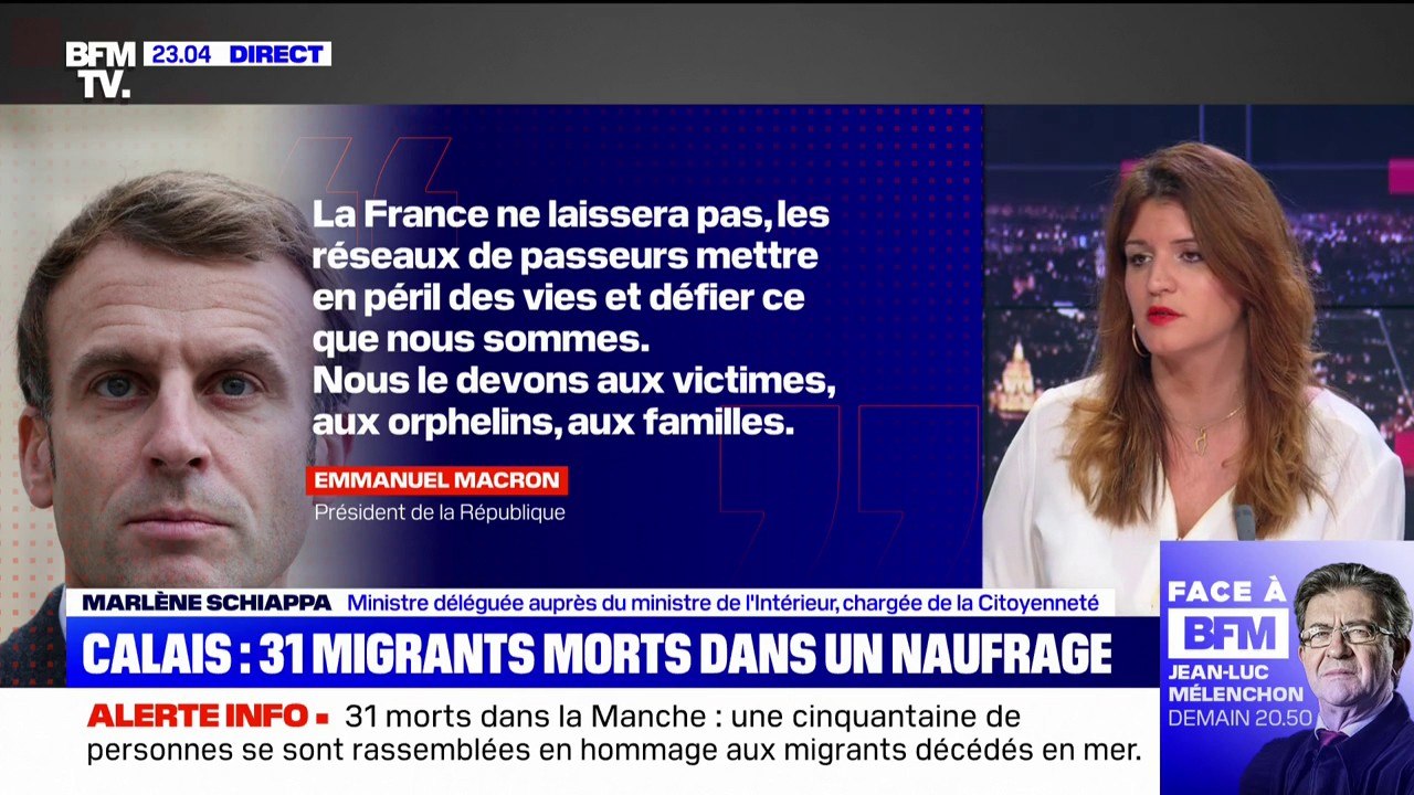 Naufrage d'un bateau de migrants: pour Marlène Schiappa "c'est un drame auquel on ne s'habituera jamais"