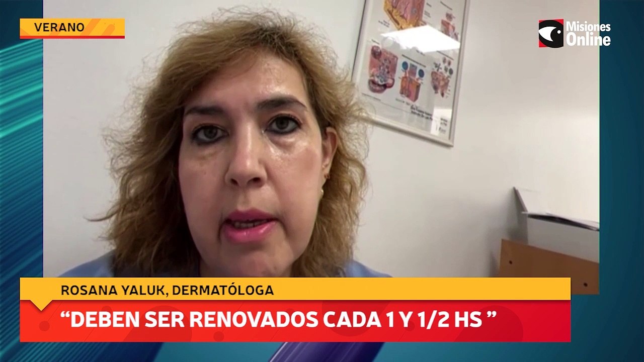 El protector solar deben ser renovados cada 1 y 1 2 hs