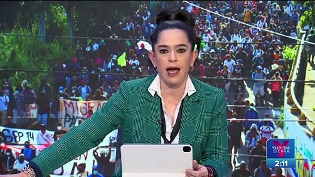 La caravana migrante avanza por Veracruz