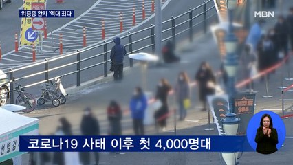 위중증 환자 586명 '역대 최다'…정부 "비상계획 검토 상황"