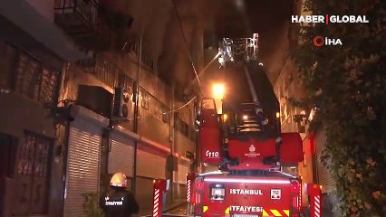 İstanbul'da mobilya imalathanesinde yangın