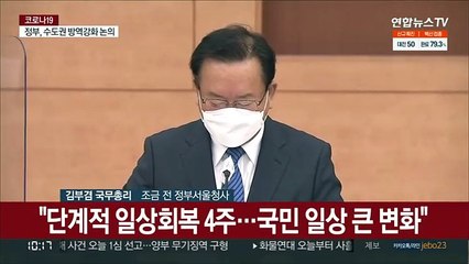 [현장연결] 김총리 "수도권 의료대응 여력 거의 소진…재택치료 늘려야"