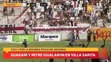 Guaraní y Mitre igualaron en Villa Sarita