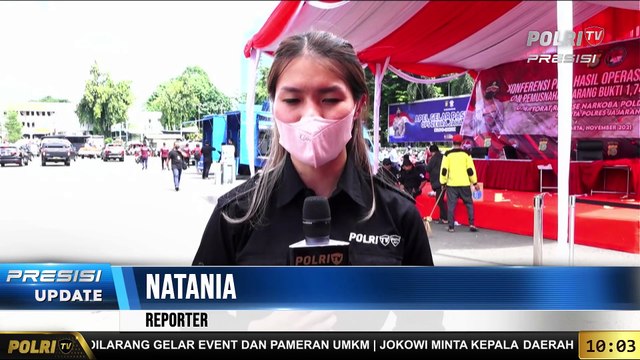 PRESISI UPDATE 10.00 WIB Ditres Narkoba Polda Metro Jaya Musnahkan Barang Bukti 1,74 TON Narkoba