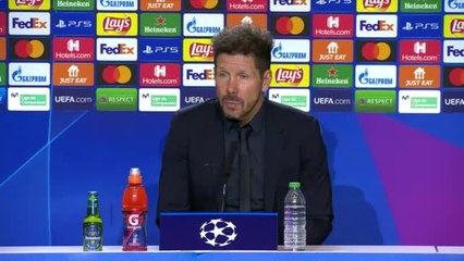 Groupe B - Simeone : "Je reste positif, je l'ai toujours été"