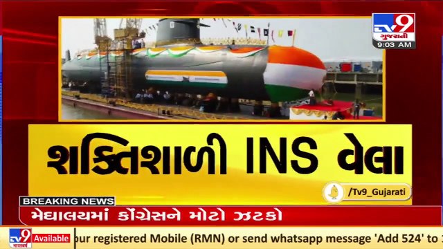 Indian Navy all set to commission submarine INS Vela at the Naval Dockyard in Mumbai today _ TV9News